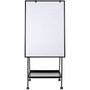 MasterVision Creation Station Magnetic Dry Erase Board, 29.5" x 74.88", White Surface, Black Metal Frame