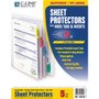 C-Line Sheet Protectors with Index Tabs, Assorted Color Tabs, 2", 11 x 8.5, 5/Set