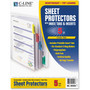 C-Line Sheet Protectors with Index Tabs, Assorted Color Tabs, 2", 11 x 8.5, 5/Set