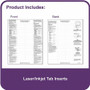 C-Line Sheet Protectors with Index Tabs, Assorted Color Tabs, 2", 11 x 8.5, 5/Set (CLI05550) View Product Image