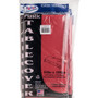 Tablemate Table Set Rectangular Table Cover, Heavyweight Plastic, 54" x 108", Red, 6/Pack