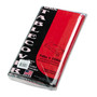 Tablemate Table Set Rectangular Table Cover, Heavyweight Plastic, 54" x 108", Red, 6/Pack