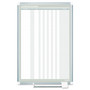 MasterVision In-Out Magnetic Dry Erase Board, 30-Person Tracking, 24" x 36", White Surface, Satin Aluminum Frame