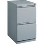 Lorell 20" File/File Mobile File Cabinet with Full-Width Pull - 15" Width x 19.9" Depth x 27.8" Height - 2 x Drawer(s) for File - Letter - Vertical - Ball-bearing Suspension, Drawer Extension, Durable, Recessed Drawer