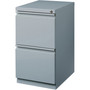 Lorell 20" File/File Mobile File Cabinet with Full-Width Pull - 15" Width x 19.9" Depth x 27.8" Height - 2 x Drawer(s) for File - Letter - Vertical - Ball-bearing Suspension, Drawer Extension, Durable, Recessed Drawer