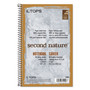 TOPS Second Nature Single Subject Wirebound Notebooks, Medium/College Rule, Light Blue Cover, (80) 9.5 x 6 Sheets
