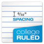 TOPS Second Nature Single Subject Wirebound Notebooks, Medium/College Rule, Light Blue Cover, (80) 9.5 x 6 Sheets