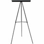 MasterVision 3-leg Display Easel - 25 lb Load Capacity - 63" Height x 28.50" Width x 32" Depth - Tabletop, Floor - Metal, Aluminum, Plastic