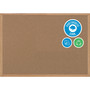 MasterVision Earth Cork Board, 72" x 48", Tan Surface, Oak Finished Wood Frame