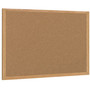 MasterVision Earth Cork Board, 72" x 48", Tan Surface, Oak Finished Wood Frame