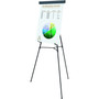 MasterVision Telescoping Tripod Display Easel, Adjusts 38" to 69" High, Metal, Black