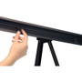 MasterVision Telescoping Tripod Display Easel, Adjusts 38" to 69" High, Metal, Black