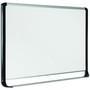 MasterVision Pure Platinum Dry Erase Board, 96" x 48", White Surface, Silver/Black Aluminum Frame