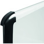 MasterVision Pure Platinum Dry Erase Board, 96" x 48", White Surface, Silver/Black Aluminum Frame