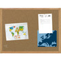 MasterVision Earth Cork Board, 48" x 36", Tan Surface, Oak Finished Wood Frame