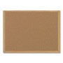 MasterVision Earth Cork Board, 48" x 36", Tan Surface, Oak Finished Wood Frame