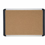MasterVision MVI Teckcork Bulletin Board - 48" Board Height x 72" Board Width - Cork Cork Surface - Self-healing - Aluminum Frame