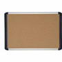 MasterVision MVI Teckcork Bulletin Board - 48" Board Height x 72" Board Width - Cork Cork Surface - Self-healing - Aluminum Frame