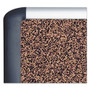 MasterVision Tech Cork Board, 72" x 48", Tan Surface, Silver/Black Aluminum Frame