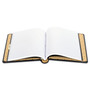 Wilson Jones Looseleaf Corporation Minute Book, 1-Subject, Unruled, Black/Gold Cover, (250) 11 x 8.5 Sheets