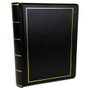 Wilson Jones Looseleaf Corporation Minute Book, 1-Subject, Unruled, Black/Gold Cover, (250) 11 x 8.5 Sheets