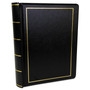 Wilson Jones Looseleaf Corporation Minute Book, 1-Subject, Unruled, Black/Gold Cover, (250) 11 x 8.5 Sheets