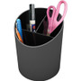 Deflecto Sustainable Office Recycled Large Pencil Cup - 5.6" Height x 4.4" Width x 4.4" Length - Black