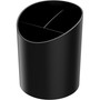 Deflecto Sustainable Office Recycled Large Pencil Cup - 5.6" Height x 4.4" Width x 4.4" Length - Black