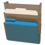 Deflecto Wall Files, w/ Hardware, Ltr, 3-Pocket, 13"x4"x7", Smoke (DEF83602) View Product Image