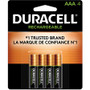 Duracell AAA Rechargeable Battery 4-Packs - For Gaming Controller, Flashlight, Monitoring Device - Battery Rechargeable - DURNLAAA4BCDCT