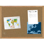 MasterVision Earth Cork Board, 36" x 24", Tan Surface, Oak Finished Wood Frame