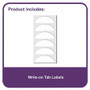 C-Line Expanding Files, 1.63" Expansion, 7 Sections, Cord/Hook Closure, 1/6-Cut Tabs, Letter Size, Smoke