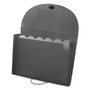 C-Line Expanding Files, 1.63" Expansion, 7 Sections, Cord/Hook Closure, 1/6-Cut Tabs, Letter Size, Smoke