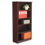 Alera Valencia Series Bookcase, Five-Shelf, 31.75w x 14d x 64.75h, Mahogany