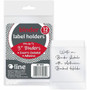 C-Line Self-Adhesive Binder Labels - 1.8" Width x 3.3" Length - Vinyl - Clear