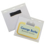 C-Line Self-Laminating Magnetic Style Name Badge Holder Kit, 3" x 4", Clear, 20/Box (CLI92843) View Product Image