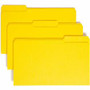 Smead Colored 1/3 Tab Cut Legal Recycled Top Tab File Folder - 8 1/2" x 14" - 3/4" Expansion - Top Tab Location - Assorted Tab Position - 11 pt. - (SMD17943)