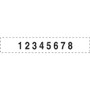 Trodat Professional Self-Inking Numberer, Eight Bands/Digits, Type Size: 2, Black