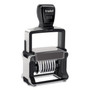 Trodat Professional Self-Inking Numberer, Eight Bands/Digits, Type Size: 2, Black