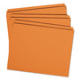 Smead Reinforced Top Tab Colored File Folders, Straight Tabs, Letter Size, 0.75" Expansion, Orange, 100/Box (SMD12510)