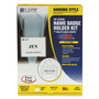 C-Line Name Badge Kits, Top Load, 4 x 3, Clear, Elastic Cord, 50/Box