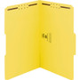 Smead Top Tab Colored Fastener Folders, 0.75" Expansion, 2 Fasteners, Legal Size, Yellow Exterior, 50/Box