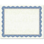 Geographics Drama Blue Border Blank Certificates - 8.5" Width x 11" Length - Inkjet, Laser Compatible - Blue Border