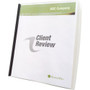 GBC Slide 'n Bind Letter Report Cover - 8 1/2" x 11" - 20 Sheets Capacity - Frost - Durable