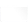 Ghent Magnetic Porcelain Whiteboard with Aluminum Frame, 120.59" x 60.47", White Surface, Satin Aluminum Frame