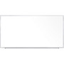 Ghent Magnetic Porcelain Whiteboard with Aluminum Frame, 120.59" x 60.47", White Surface, Satin Aluminum Frame
