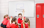 Ghent Magnetic Porcelain Whiteboard with Aluminum Frame, 96.5" x 48.5", White Surface, Satin Aluminum Frame