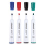 Universal Dry Erase Marker, Broad Chisel Tip, Assorted Colors, 4/Set