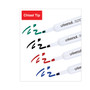 Universal Dry Erase Marker, Broad Chisel Tip, Assorted Colors, 4/Set