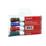 Universal Dry Erase Marker, Broad Chisel Tip, Assorted Colors, 4/Set